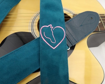 Equestrian 2" Guitar Strap by Martha Crow