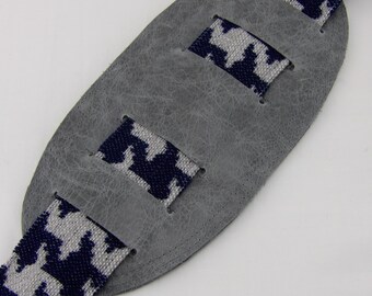 Rustic Gray Leather Shoulder Pad