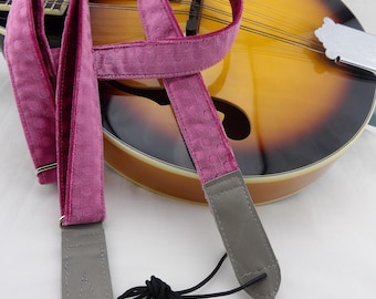 Rich and elegant Mandolin or Ukulele Strap Handmade