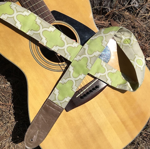 Gone Green Guitar or Banjo Strap by Martha Crow - Etsy display picture 1