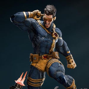 Cyclops X-Men Detail Figure Statue 3d Model 3d Paint 3d Printer STL files