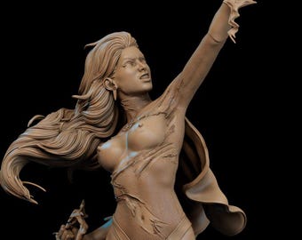 Atom Eve High Detail figuur standbeeld 3d-model 3d verf 3d-printer stl-bestanden volwassen NSFW