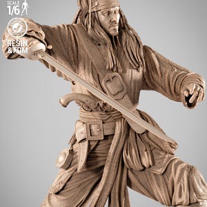 Jack Sparrow 3D Model STL Files: Pirates of the Caribbean Figure (Digital Download)