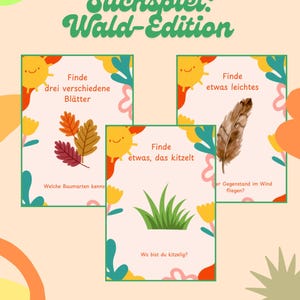 Suchspiel - Wald-Edition - Kartenspiel - 50 Karten zur Motivation