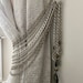 SET of 2 X Curtain Tiebacks, Antiqued Bronze and Silver Chains- Drapery ...