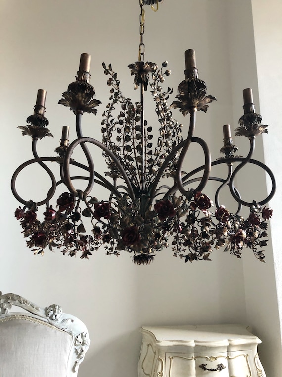 Gorgeous Firenze Dark Brown Chandelier Hand forged Wrought Iron