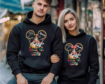 Personalized Disneyland 2025 Hoodies, Disneyland Trip 2025 Hoodies, Custom Disney Family Vacation Disney Family Matching Trip Unisex Hoodie