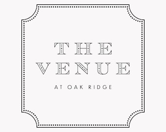 Elegant Premade Venue Logo: Minimalist Wedding, Rental, House Design