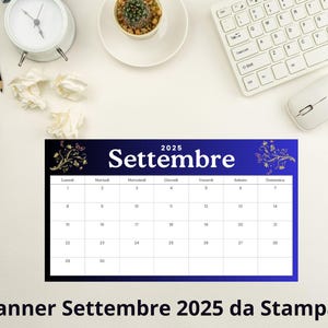 September 2025 Printable Planner  – Digital Calendar A4 & A3 – Minimal Botanical Style