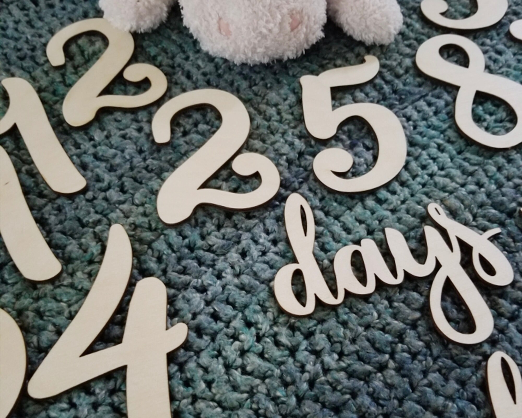 Monthly Photo Props Numbers Baby Milestone Photo Prop Etsy
