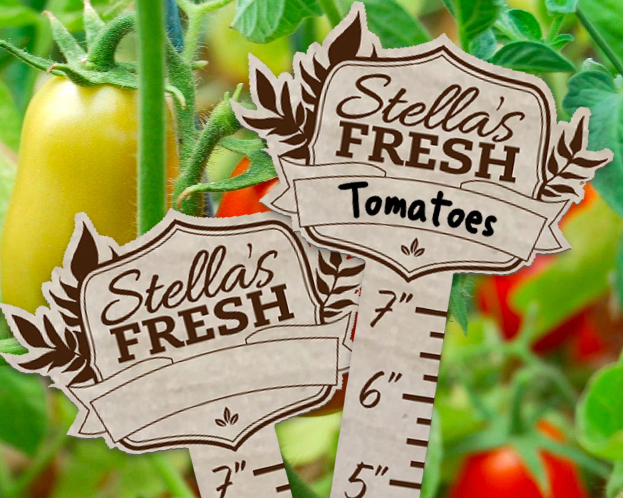 Garden Tags Plant Markers Veggie Labels Garden Labels | Etsy