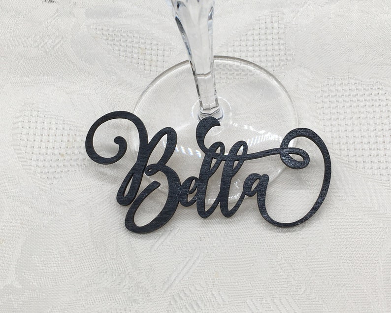 Personalized Wooden Name Tags Wedding Place Seating Signs Etsy