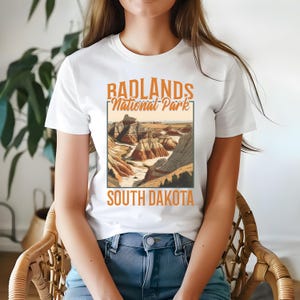 Badlands National Park South Dakota T-Shirt, Vintage Adventure Tee, Badlands National Park Shirt, Badlands Tshirt, National Parks TShirt