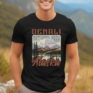 Denali National Park T-Shirt , Alaska Tee, Denali Tee Shirt, Denali National Park, Denali National Park TShirt, Alaska National Park T-Shirt
