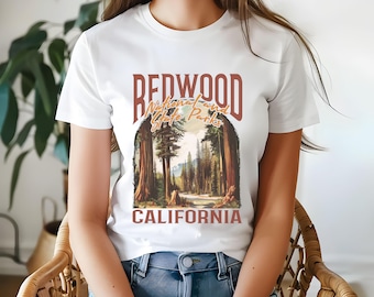 Redwood National Park T-shirt - Vintage California Forest T-shirt