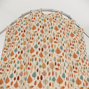 Autumn Leaves Pattern Shower Curtain, Fall Bathroom Decor, Woodland Nature Bathroom Decor, Shower Curtain, Bathroom Decor, Fall Curtain