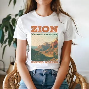 Zion National Park Utah T-Shirt Zion Shirt Utah Shirt Zion National Park Shirt Zion Tshirt Shirt Utah Graphic Tee Gift for Nature Lover