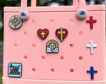 Christian Bible Bogg Bag, GoGo Tote Charm: Religious Faithful Accessory