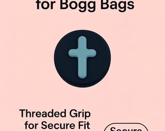 Religious Cross Bogg Bag Charm: Custom Color Faith Accessory
