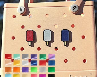 Sparkle Popsicle Bogg Bag Charms: Fun Tote Accessories