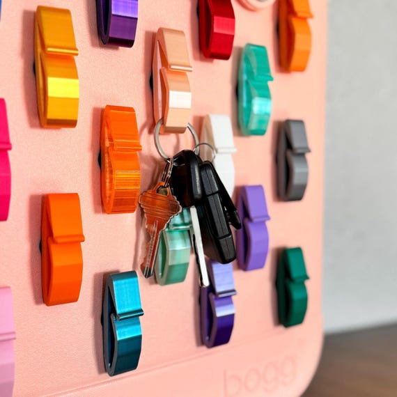 Bogg Bag Clip Keychain Holder | Insert Organizer for Bogg & GoGo Bag Holes | Tote Accessory Clip