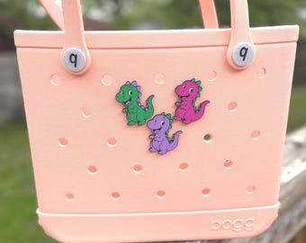 Dinosaur Charm for Bogg Bag: Playful Animal Pendant