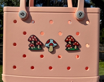 Mushrooms Bogg Bag, GoGo Tote Charm: 3D Printed Bag Insert