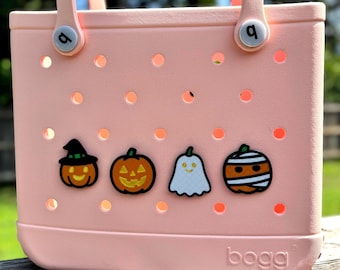Pumpkin Bag Charm for Bogg Bag, GoGo, Simple Modern: Spooky Halloween Decor