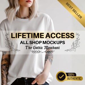 WHOLE Shop Mockup Bundle: 1000+ Alternative & Goth Product Display (Lifetime Access)