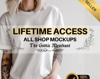WHOLE Shop Mockup Bundle: 1000+ Alternative & Goth Product Display (Lifetime Access)