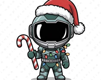 Christmas Star Wars Clipart PNG | Holiday Astronaut (Digital Download)
