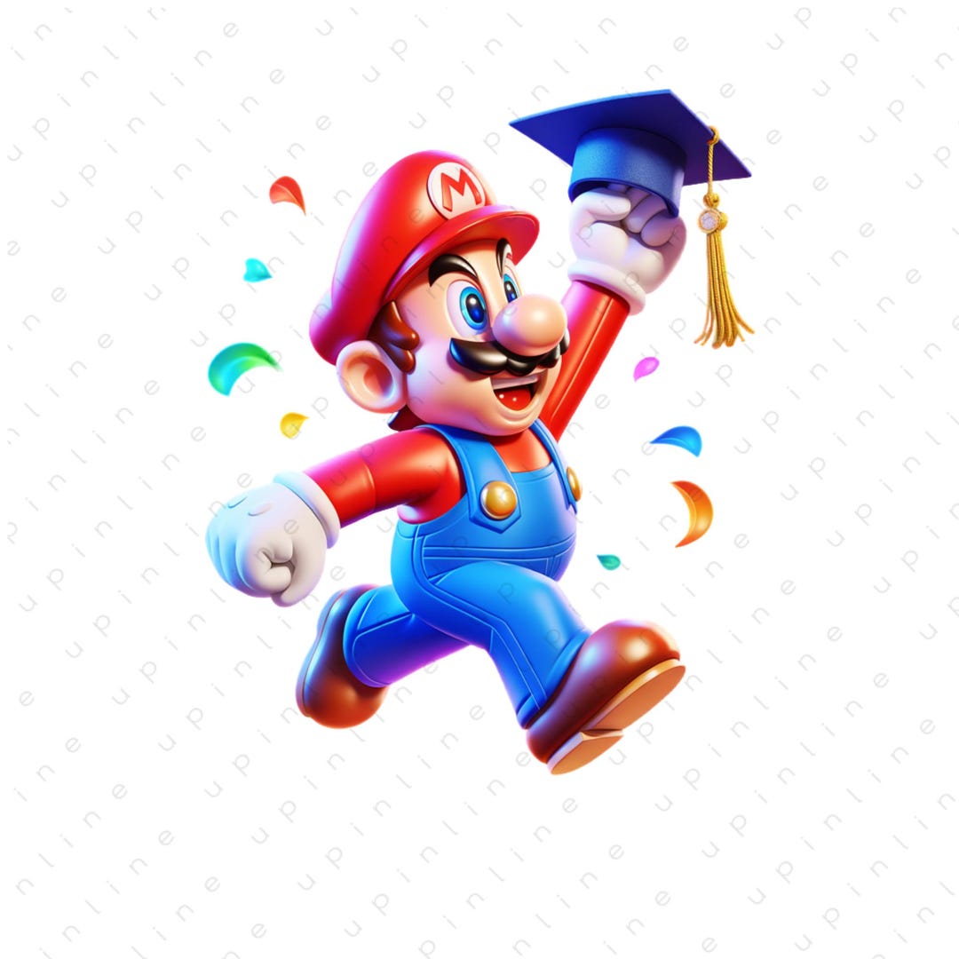 Mario PNG, Super Mario Clipart, Mario Graduation Diploma, Mario Shirt ...