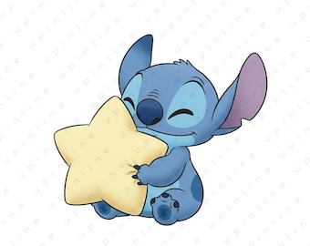 1 Stich digitale Png, Stich Clipart, Stich Eps, niedliche Stich Png, Cut-Dateien für Cricut, Png für Shirts, Silhouette, sofort Download