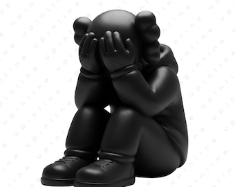 Minimale schwarze Kunst Figur Poster, moderne Hypebeast Wandkunst, printable digitaler Download