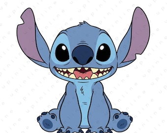 1 Stitch Digital Png, Stitch Clipart, Stitch Eps, Cute Stitch Png, Cut Files For Cricut, Png For Shirts, Silhouette, Instant Download