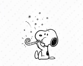 Snoopy Clipart, Peanuts Cartoon PNG, Cricut Cut File (Digital Download)