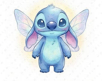 1 Stitch Digital Png, Stitch Clipart, Stitch Eps, Cute Stitch Png, Cut Files For Cricut, Png For Shirts, Silhouette, Instant Download