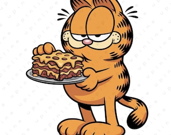 Cute Cartoon Cat Wall Art, Playful Cat Illustration, Modern Kids Room Decor, Printable Poster, Instant Download