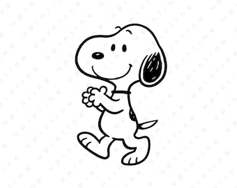 Snoopy Clipart Set, Peanuts Cartoon Art (Digital Download)
