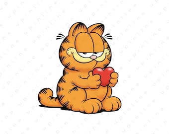 Cute Cartoon Cat Wall Art, Playful Cat Illustration, Modern Kids Room Decor, Printable Poster, Instant Download