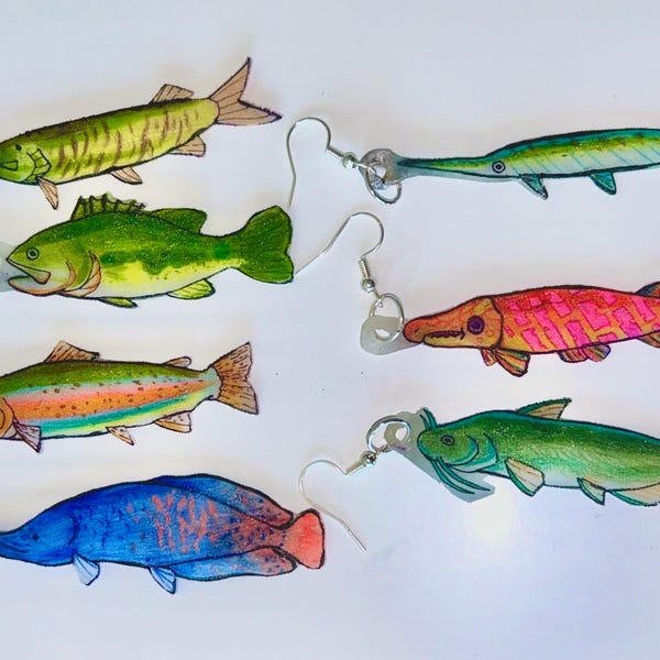 Dangle Fish Earrings (Freshwater Collection)