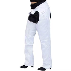 Women&#39;s 100 % Real Leather Western Wear Suede Chap Women Leggings - Women Riding Chap - Women Rodeo Suede Leather Chap