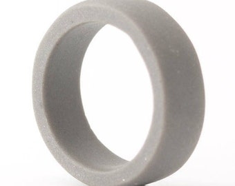 Gray Simple Porcelain Wide Band Ring - Guerrero