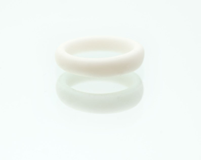 Minimalist Narrow Stacking Porcelain Ring Brinsop image 3