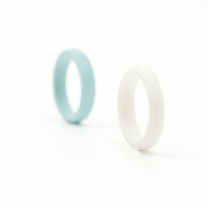 Minimalist Narrow Stacking Porcelain Ring Brinsop image 1