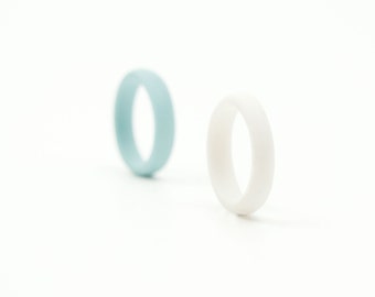 Minimalist Narrow  Stacking Porcelain Ring Brinsop