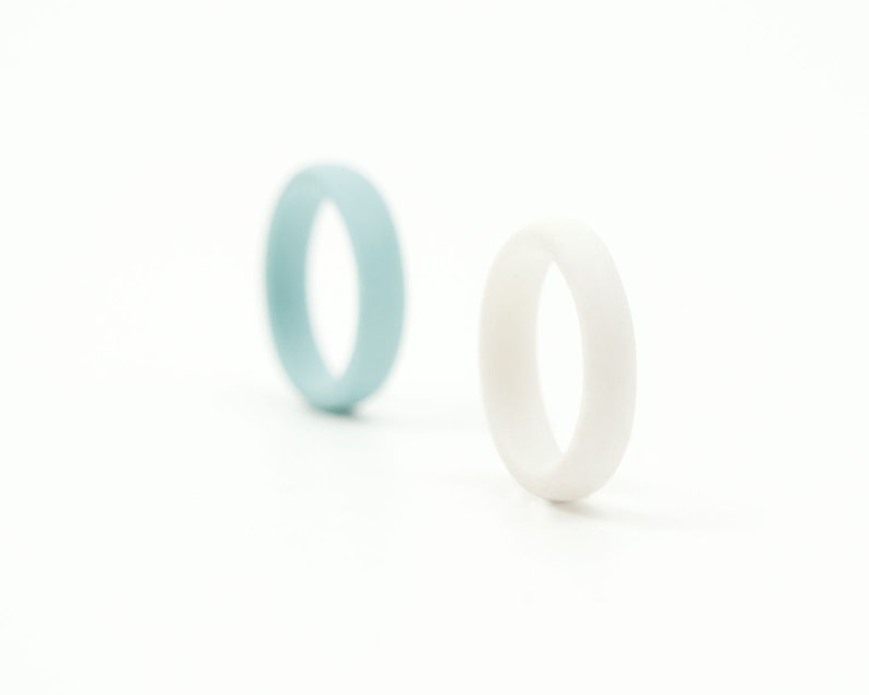 Minimalist Narrow Stacking Porcelain Ring Brinsop image 1