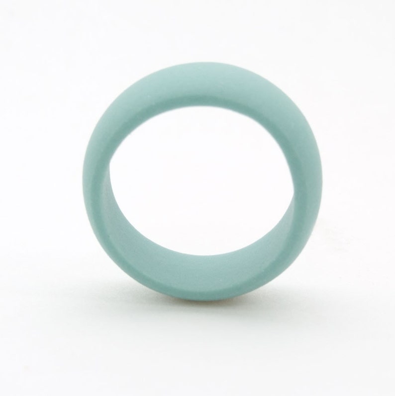 Turquoise Porcelain Simple Ring Band Brinsop image 2