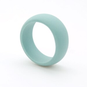 Turquoise Porcelain Simple Ring Band Brinsop image 3