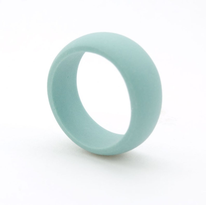 Turquoise Porcelain Simple Ring Band Brinsop image 3